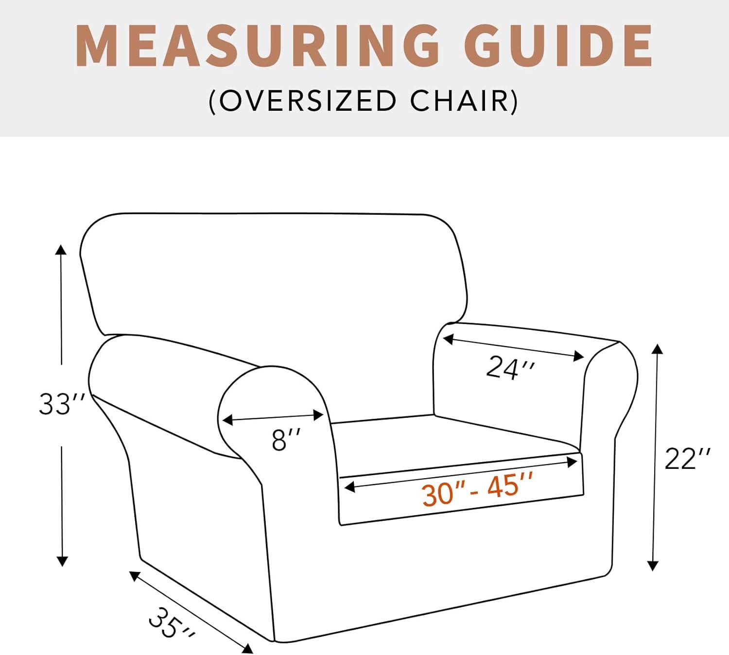 image:imageEasyGoing 100 Waterproof Chair Couch Cover Dual Waterproof Sofa Cover Stretch Jacquard Sofa Slipcover Leakproof Furniture Protector for Kids Pets Dog and Cat Chair ChocolateCream