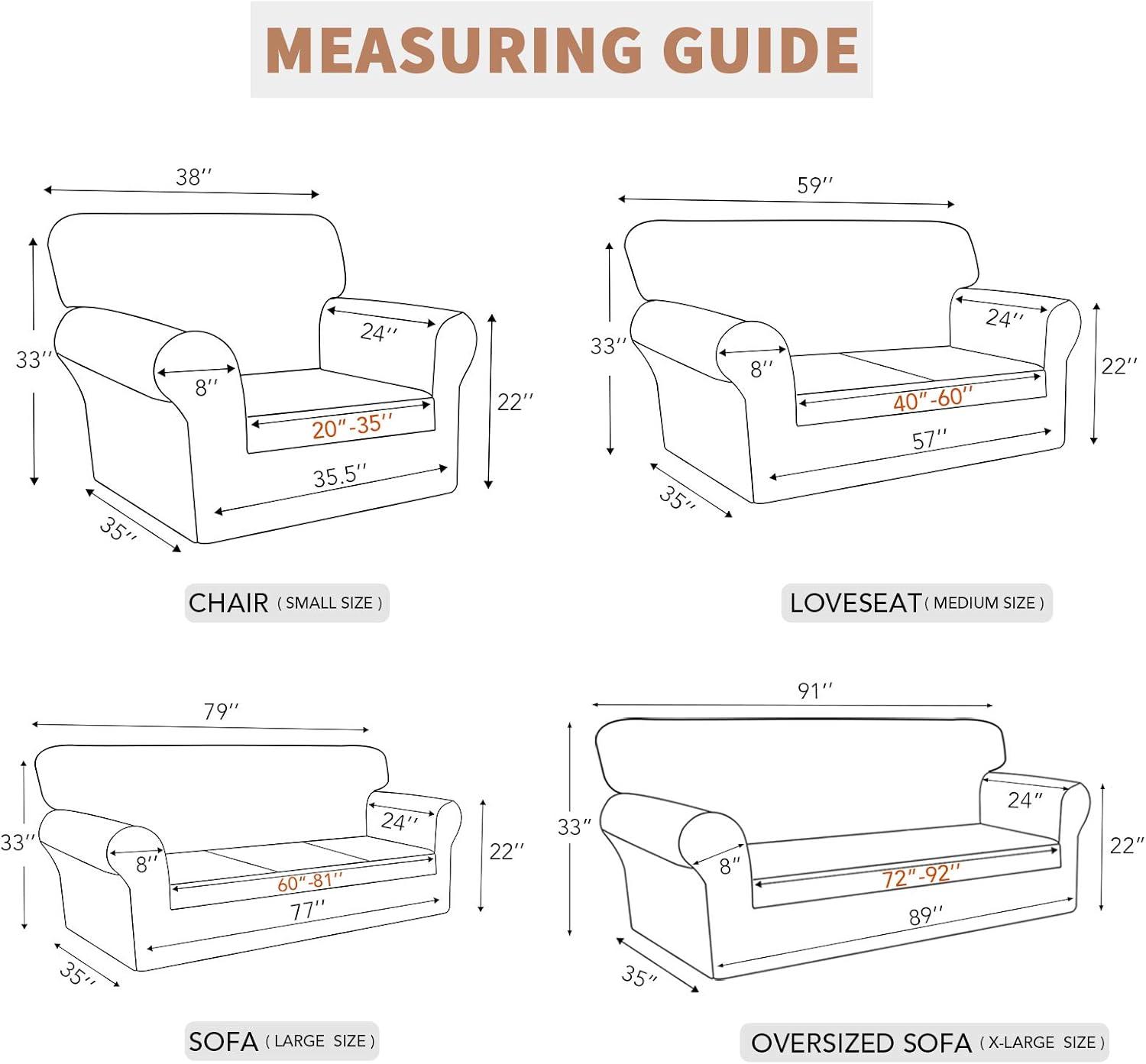 image:imageEasyGoing 100 Waterproof Chair Couch Cover Dual Waterproof Sofa Cover Stretch Jacquard Sofa Slipcover Leakproof Furniture Protector for Kids Pets Dog and Cat Chair ChocolateSand