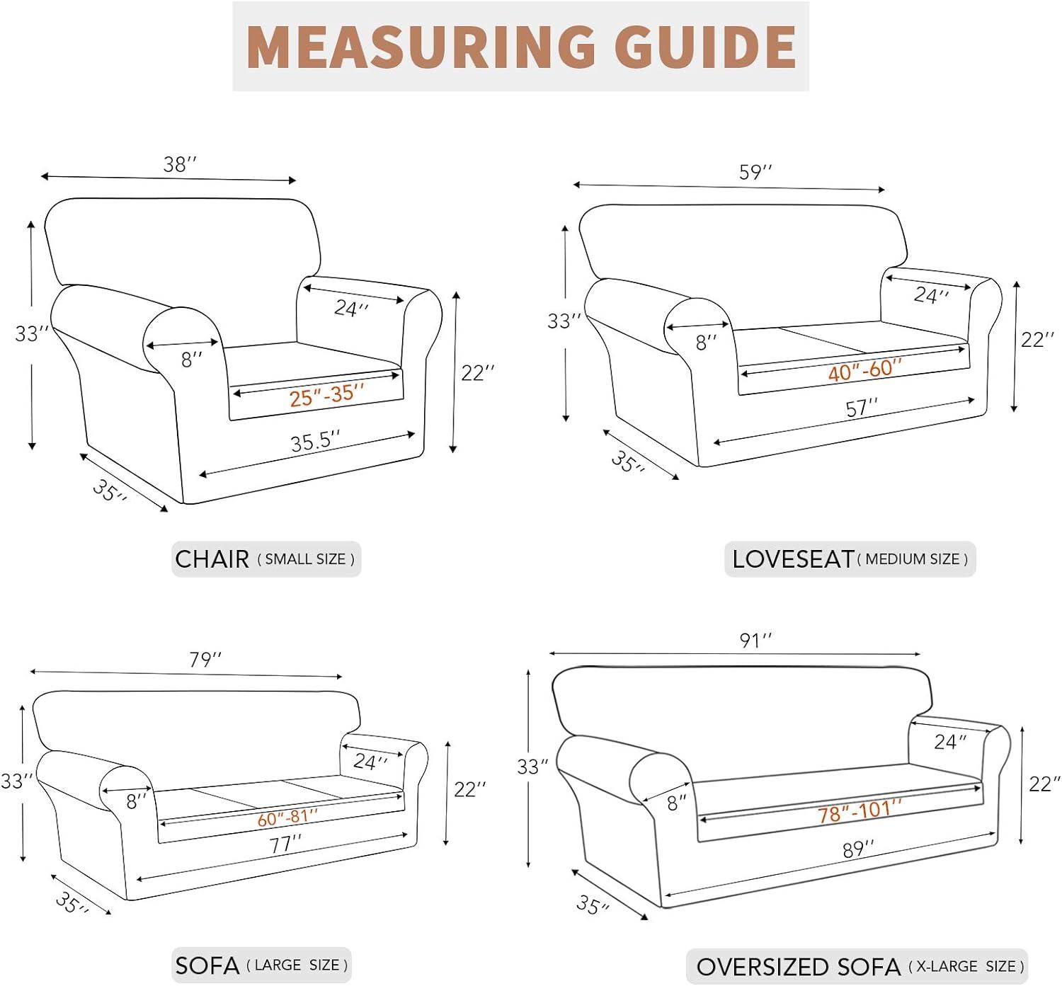 image:imageEasyGoing 100 Waterproof Chair Couch Cover Dual Waterproof Sofa Cover Stretch Jacquard Sofa Slipcover Leakproof Furniture Protector for Kids Pets Dog and Cat Chair ChocolateCream