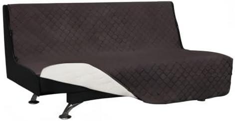 image:imageEasyGoing Reversible Oversized Couch Cover for 3 Cushion Couch Sofa Cover for Dogs Water Resistant Furniture Protector Cover with Foam Sticks for Pet Oversized Sofa GrayLight GrayChocolateIvory