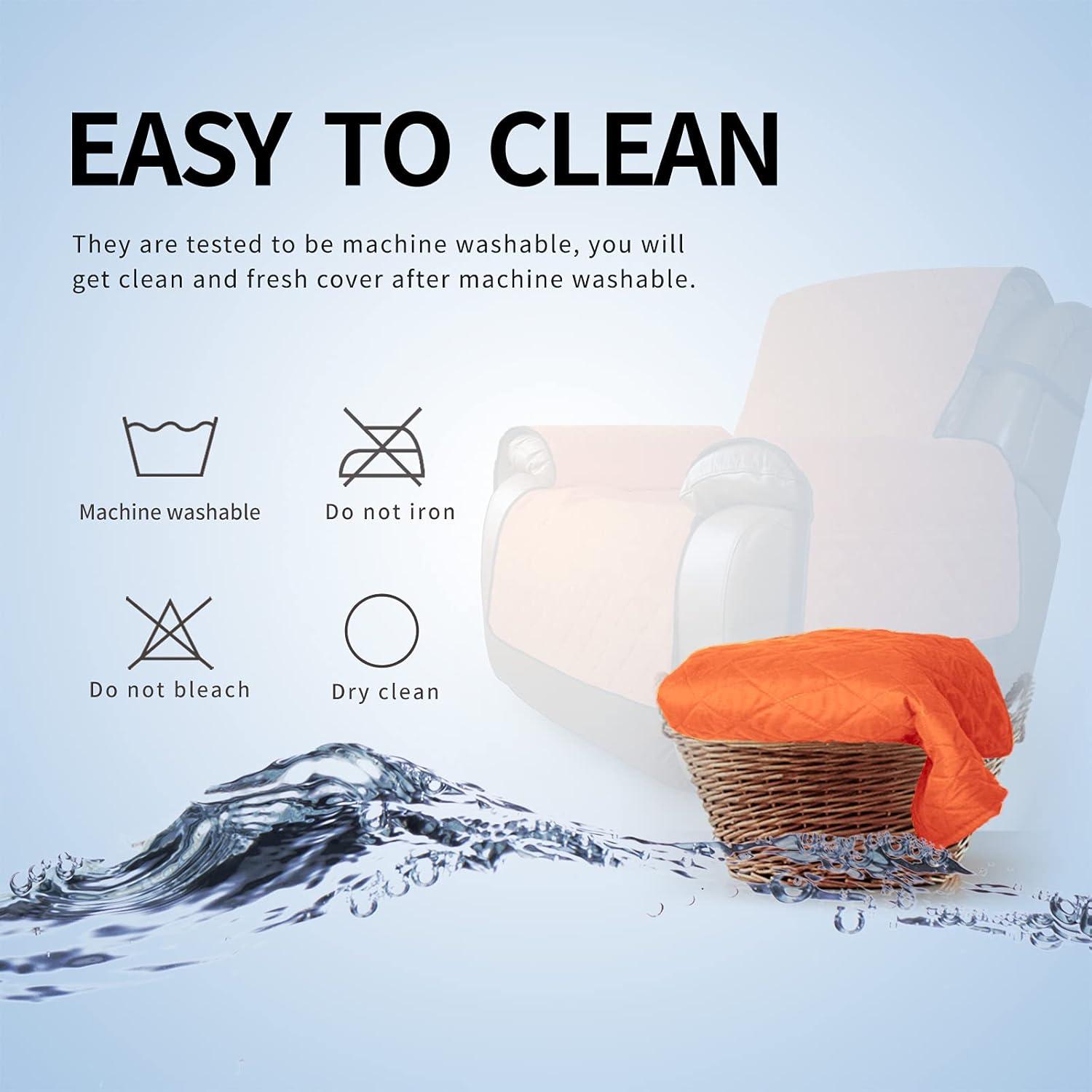 image:imageEasyGoing Reversible Oversized Couch Cover for 3 Cushion Couch Sofa Cover for Dogs Water Resistant Furniture Protector Cover with Foam Sticks for Pet Oversized Sofa GrayLight GrayOrangeBlack