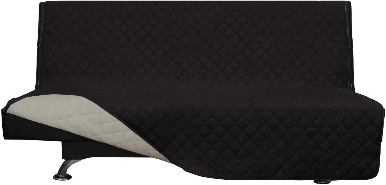 image:imageEasyGoing Reversible Oversized Couch Cover for 3 Cushion Couch Sofa Cover for Dogs Water Resistant Furniture Protector Cover with Foam Sticks for Pet Oversized Sofa GrayLight GrayBlackBeige