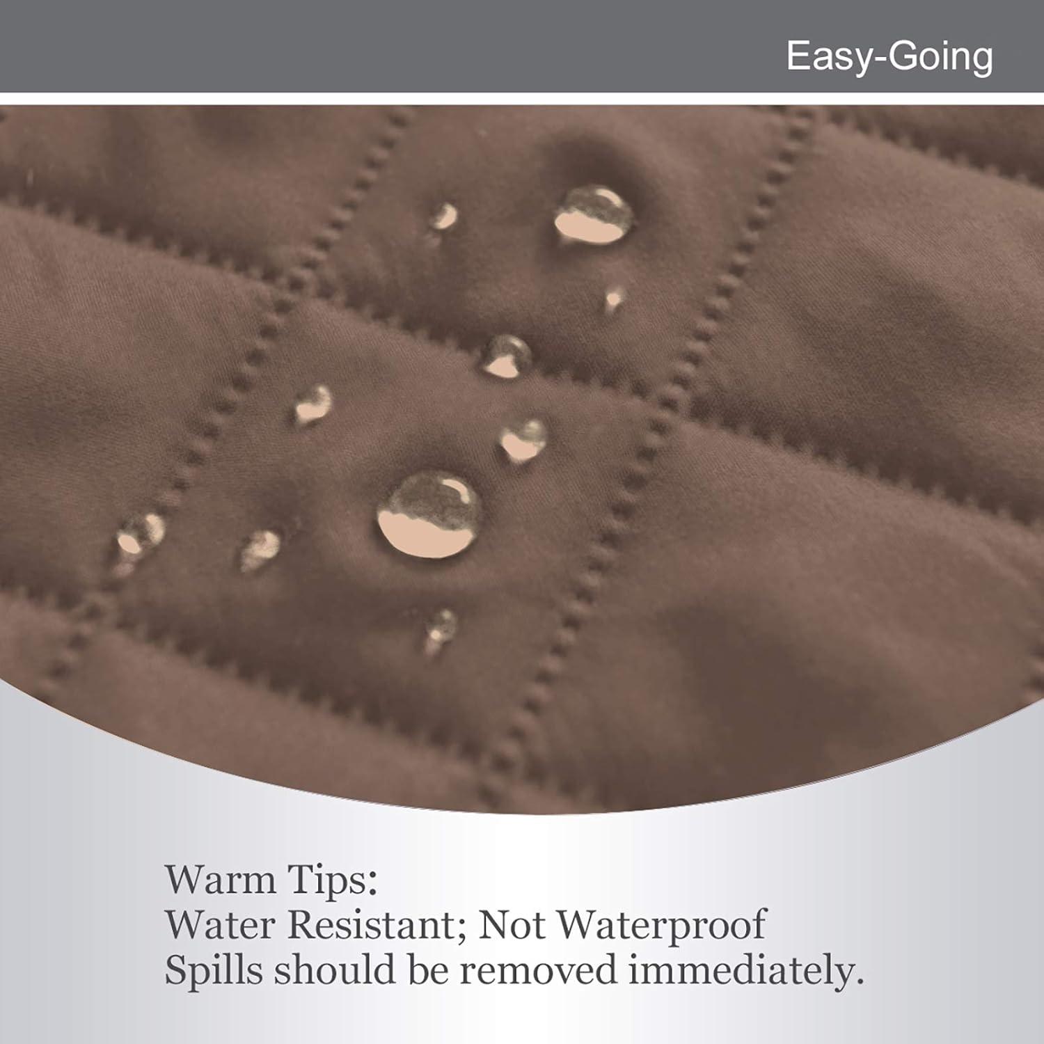 image:imageEasyGoing Reversible Oversized Couch Cover for 3 Cushion Couch Sofa Cover for Dogs Water Resistant Furniture Protector Cover with Foam Sticks for Pet Oversized Sofa GrayLight GrayBrownBeige