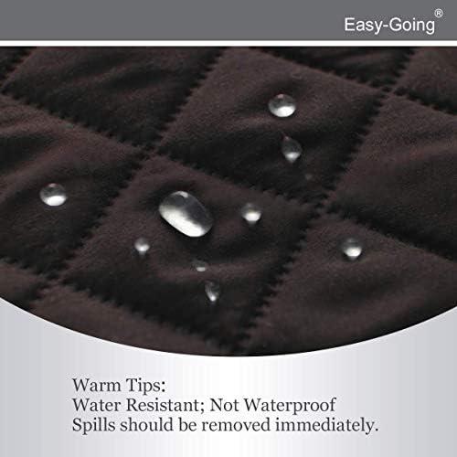 image:imageEasyGoing Reversible Oversized Couch Cover for 3 Cushion Couch Sofa Cover for Dogs Water Resistant Furniture Protector Cover with Foam Sticks for Pet Oversized Sofa GrayLight GrayChocolateBeige