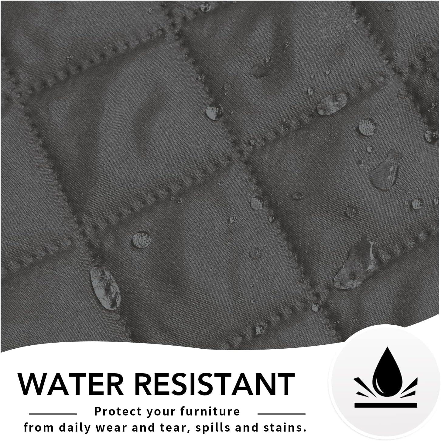 image:imageEasyGoing Reversible Oversized Couch Cover for 3 Cushion Couch Sofa Cover for Dogs Water Resistant Furniture Protector Cover with Foam Sticks for Pet Oversized Sofa GrayLight GrayDark GrayDark Gray