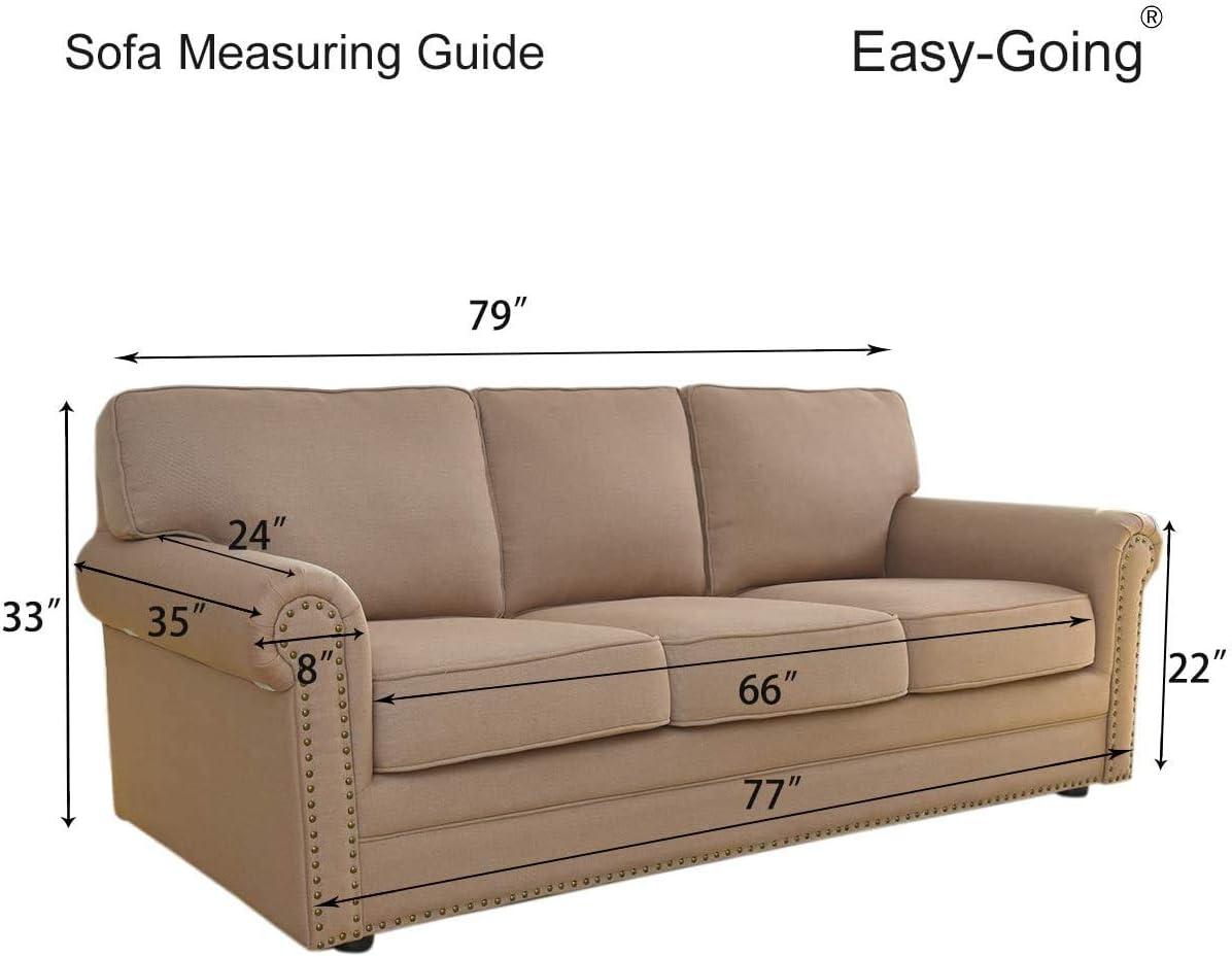 image:imageEasyGoing Reversible Oversized Couch Cover for 3 Cushion Couch Sofa Cover for Dogs Water Resistant Furniture Protector Cover with Foam Sticks for Pet Oversized Sofa GrayLight GrayLight GrayLight Gray