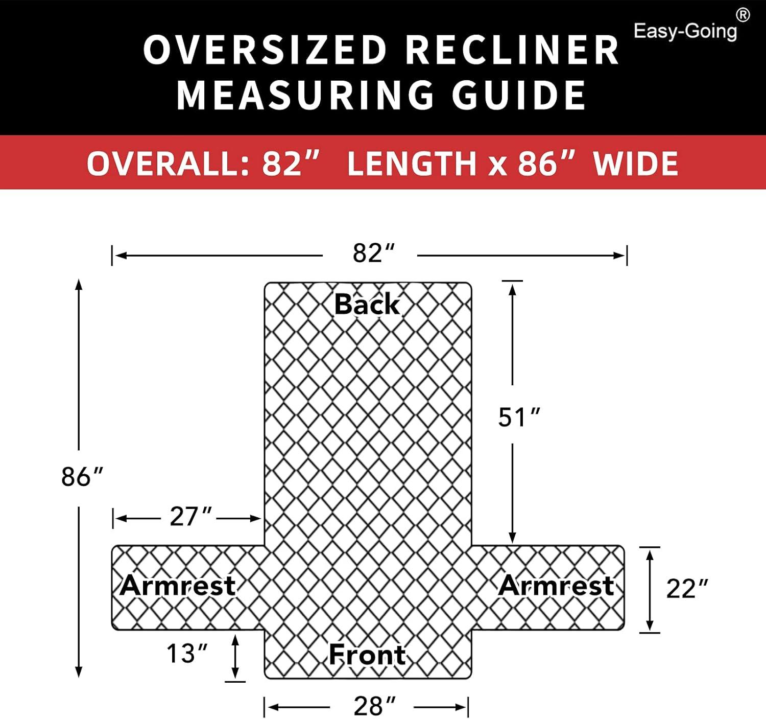image:imageEasyGoing Reversible Oversized Couch Cover for 3 Cushion Couch Sofa Cover for Dogs Water Resistant Furniture Protector Cover with Foam Sticks for Pet Oversized Sofa GrayLight GrayOrangeBlack
