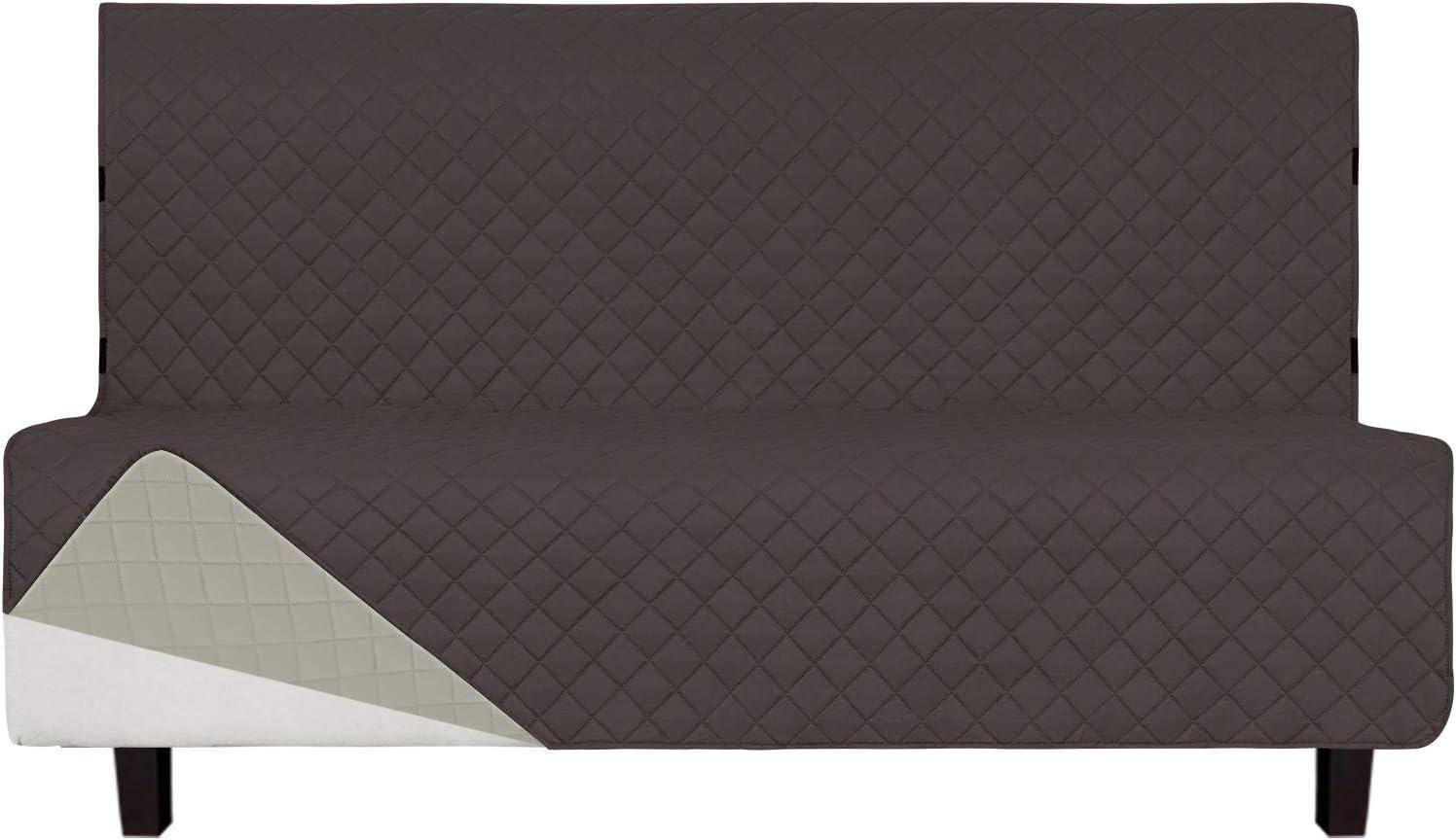 image:imageEasyGoing Reversible Oversized Couch Cover for 3 Cushion Couch Sofa Cover for Dogs Water Resistant Furniture Protector Cover with Foam Sticks for Pet Oversized Sofa GrayLight GrayChocolateBeige