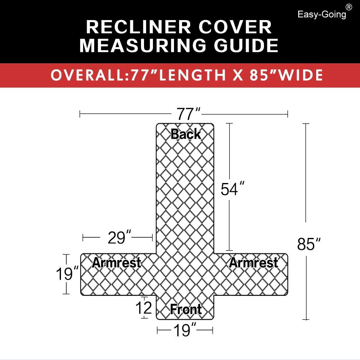 image:imageEasyGoing Reversible Oversized Couch Cover for 3 Cushion Couch Sofa Cover for Dogs Water Resistant Furniture Protector Cover with Foam Sticks for Pet Oversized Sofa GrayLight GrayChocolateBeige