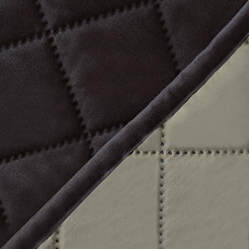 image:imageEasyGoing Reversible Oversized Couch Cover for 3 Cushion Couch Sofa Cover for Dogs Water Resistant Furniture Protector Cover with Foam Sticks for Pet Oversized Sofa GrayLight GrayChocolateBeige