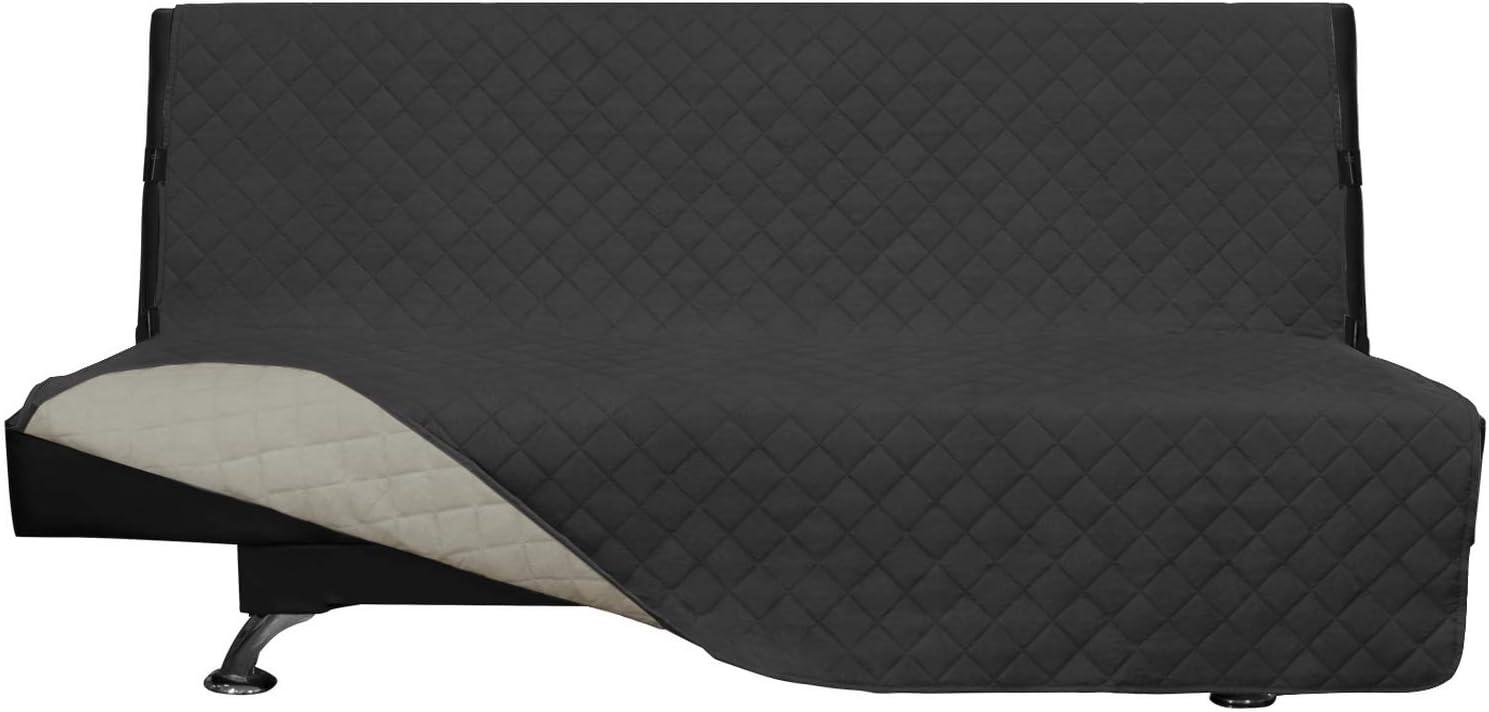 image:imageEasyGoing Reversible Oversized Couch Cover for 3 Cushion Couch Sofa Cover for Dogs Water Resistant Furniture Protector Cover with Foam Sticks for Pet Oversized Sofa GrayLight GrayDarkgrayBeige
