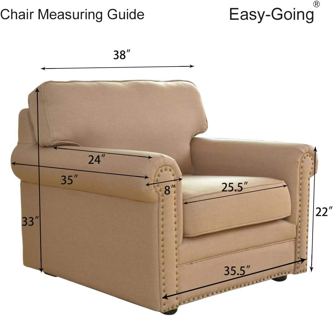 image:imageEasyGoing Reversible Oversized Couch Cover for 3 Cushion Couch Sofa Cover for Dogs Water Resistant Furniture Protector Cover with Foam Sticks for Pet Oversized Sofa GrayLight GrayChocolateBeige