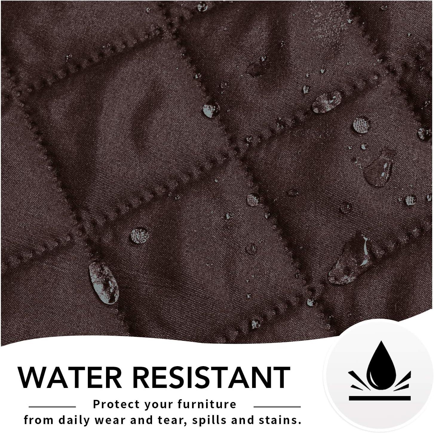 image:imageEasyGoing Reversible Oversized Couch Cover for 3 Cushion Couch Sofa Cover for Dogs Water Resistant Furniture Protector Cover with Foam Sticks for Pet Oversized Sofa GrayLight GrayChocolateIvory