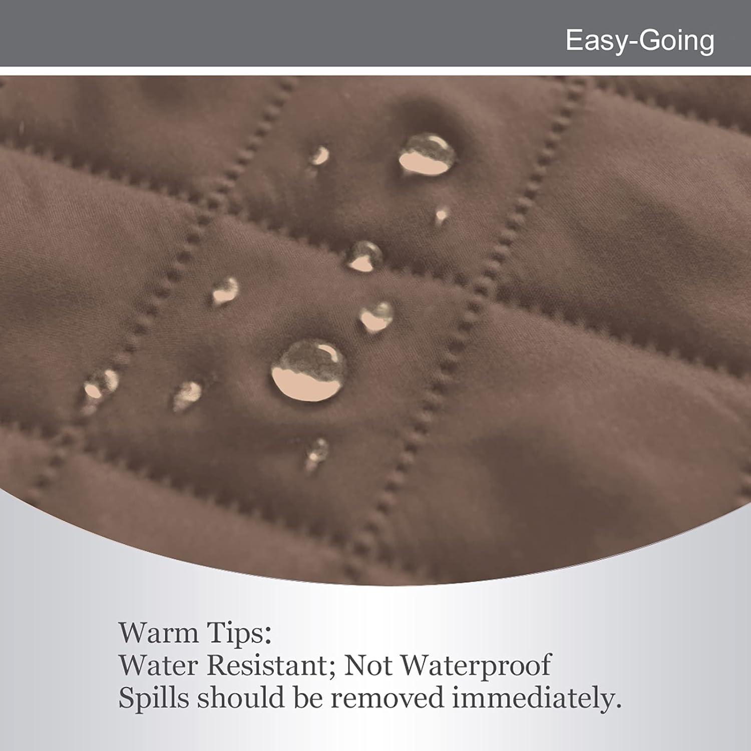 image:imageEasyGoing Reversible Oversized Couch Cover for 3 Cushion Couch Sofa Cover for Dogs Water Resistant Furniture Protector Cover with Foam Sticks for Pet Oversized Sofa GrayLight GrayBrownBeige