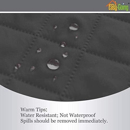 image:imageEasyGoing Reversible Oversized Couch Cover for 3 Cushion Couch Sofa Cover for Dogs Water Resistant Furniture Protector Cover with Foam Sticks for Pet Oversized Sofa GrayLight GrayDarkgrayBeige