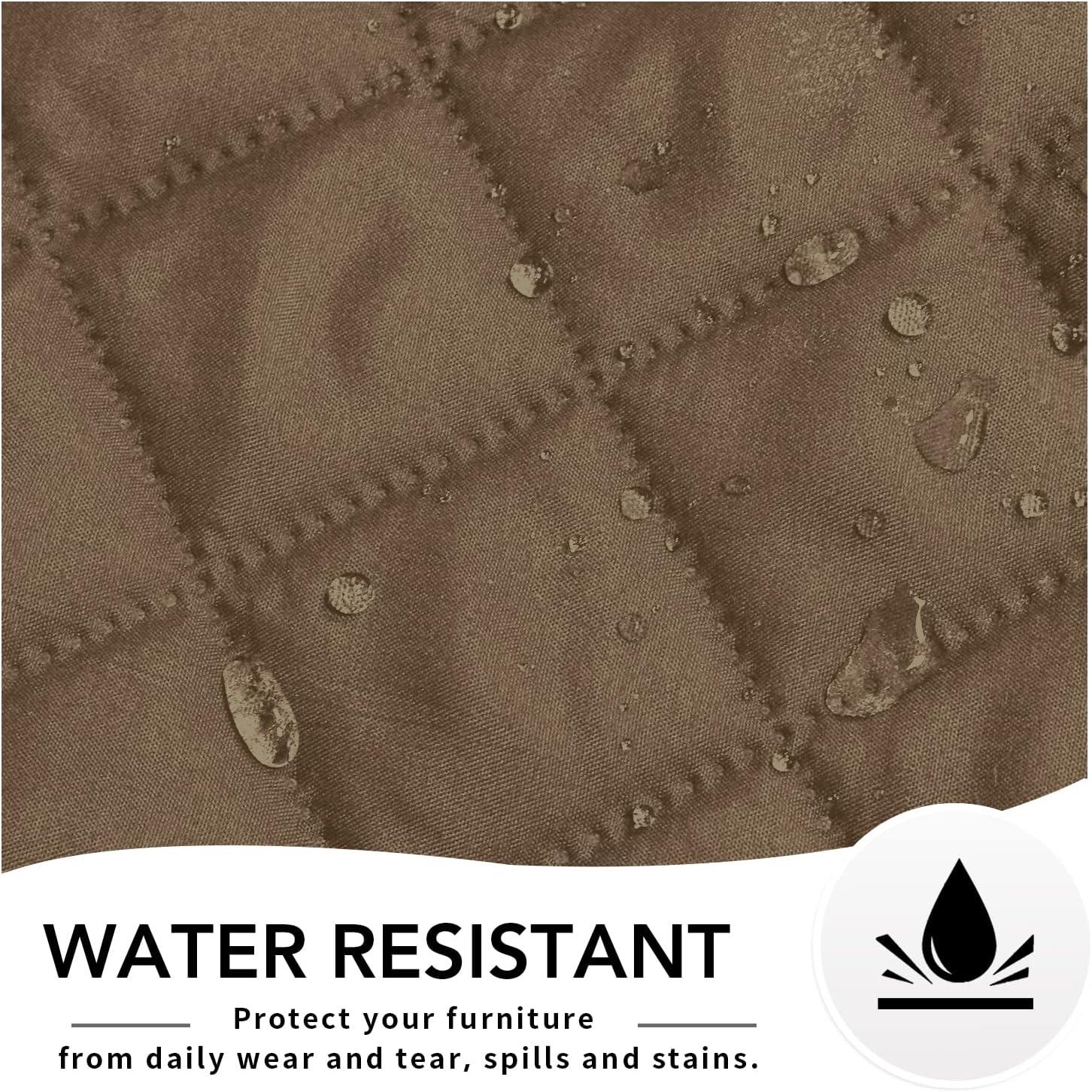 image:imageEasyGoing Reversible Oversized Couch Cover for 3 Cushion Couch Sofa Cover for Dogs Water Resistant Furniture Protector Cover with Foam Sticks for Pet Oversized Sofa GrayLight GrayCamelCamel