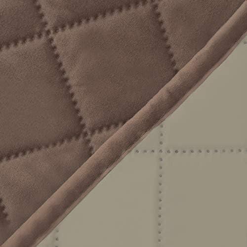 image:imageEasyGoing Reversible Oversized Couch Cover for 3 Cushion Couch Sofa Cover for Dogs Water Resistant Furniture Protector Cover with Foam Sticks for Pet Oversized Sofa GrayLight GrayBrownBeige