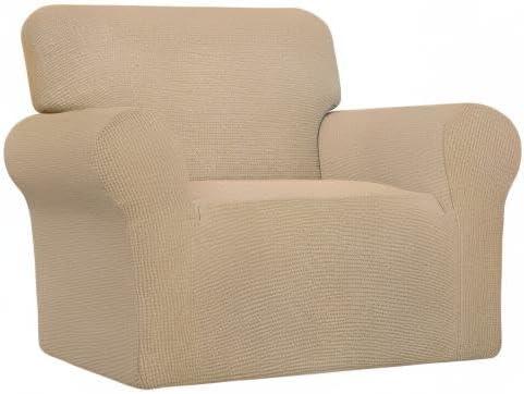image:imageEasyGoing Stretch Sofa Slipcover 1Piece Sofa Cover Furniture Protector Couch Soft with Elastic Bottom for Kids Polyester Spandex Jacquard Fabric Small Checks Sofa Dark GraySand