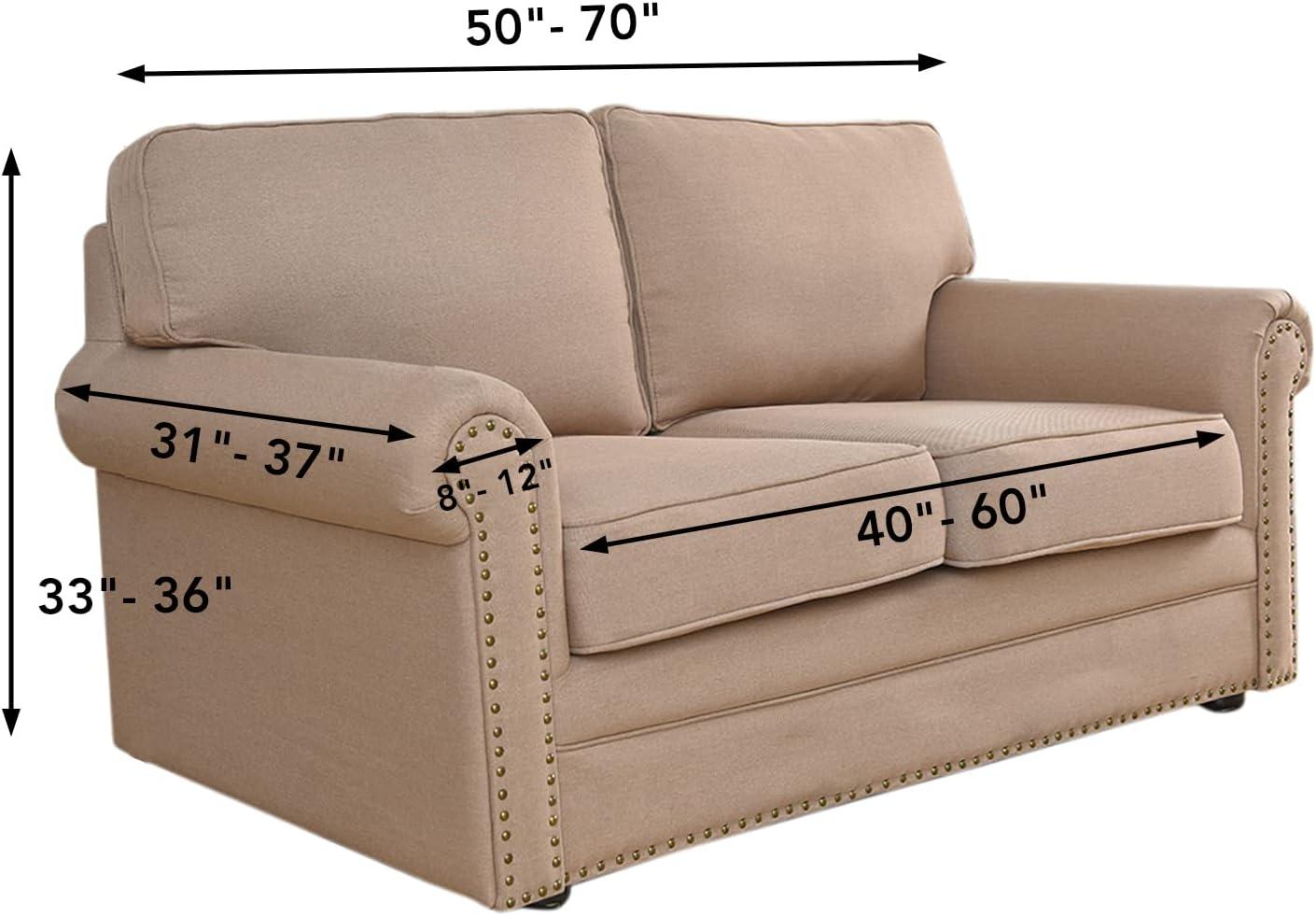image:imageEasyGoing Stretch Sofa Slipcover 1Piece Sofa Cover Furniture Protector Couch Soft with Elastic Bottom for Kids Polyester Spandex Jacquard Fabric Small Checks Sofa Dark GrayDark Gray