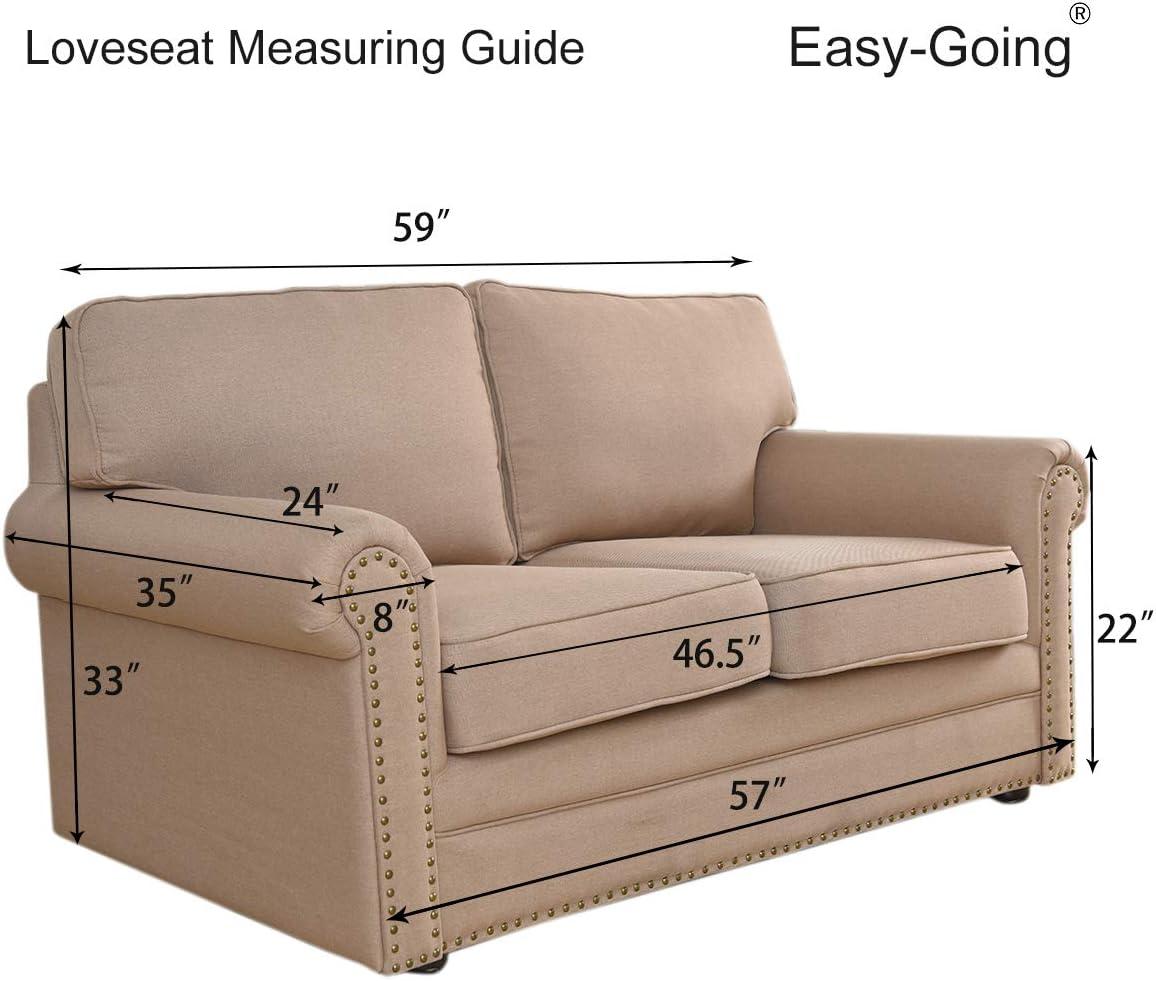 image:imageEasyGoing Stretch Sofa Slipcover 1Piece Sofa Cover Furniture Protector Couch Soft with Elastic Bottom for Kids Polyester Spandex Jacquard Fabric Small Checks Sofa Dark GrayCoffee