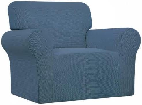 image:imageEasyGoing Stretch Sofa Slipcover 1Piece Sofa Cover Furniture Protector Couch Soft with Elastic Bottom for Kids Polyester Spandex Jacquard Fabric Small Checks Sofa Dark GrayBluestone