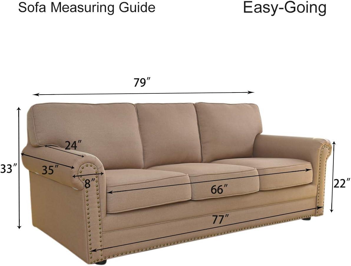 image:imageEasyGoing Stretch Sofa Slipcover 1Piece Sofa Cover Furniture Protector Couch Soft with Elastic Bottom for Kids Polyester Spandex Jacquard Fabric Small Checks Sofa Dark GrayBlack