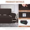 Easy-Going 100% Waterproof Chair Couch Cover, Dual Waterproof Sofa Cover, Stretch Jacquard Sofa Slipcover, Leakproof Furniture Protector for Kids, Pets, Dog and Cat (Chair, Chocolate)(Chocolate)