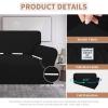 Easy-Going 100% Waterproof Chair Couch Cover, Dual Waterproof Sofa Cover, Stretch Jacquard Sofa Slipcover, Leakproof Furniture Protector for Kids, Pets, Dog and Cat (Chair, Chocolate)(Black)