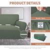 Easy-Going 100% Waterproof Chair Couch Cover, Dual Waterproof Sofa Cover, Stretch Jacquard Sofa Slipcover, Leakproof Furniture Protector for Kids, Pets, Dog and Cat (Chair, Chocolate)(Grayish Green)