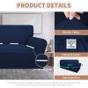 Easy-Going 100% Waterproof Chair Couch Cover, Dual Waterproof Sofa Cover, Stretch Jacquard Sofa Slipcover, Leakproof Furniture Protector for Kids, Pets, Dog and Cat (Chair, Chocolate)(Navy)