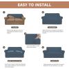 Easy-Going 100% Waterproof Chair Couch Cover, Dual Waterproof Sofa Cover, Stretch Jacquard Sofa Slipcover, Leakproof Furniture Protector for Kids, Pets, Dog and Cat (Chair, Chocolate)(Bluestone)