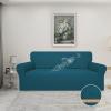 Easy-Going 100% Waterproof Chair Couch Cover, Dual Waterproof Sofa Cover, Stretch Jacquard Sofa Slipcover, Leakproof Furniture Protector for Kids, Pets, Dog and Cat (Chair, Chocolate)(Peacock Blue)