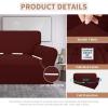 Easy-Going 100% Waterproof Chair Couch Cover, Dual Waterproof Sofa Cover, Stretch Jacquard Sofa Slipcover, Leakproof Furniture Protector for Kids, Pets, Dog and Cat (Chair, Chocolate)(Wine)