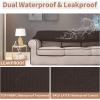 Easy-Going 100% Waterproof Chair Couch Cover, Dual Waterproof Sofa Cover, Stretch Jacquard Sofa Slipcover, Leakproof Furniture Protector for Kids, Pets, Dog and Cat (Chair, Chocolate)(Chocolate)