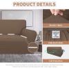 Easy-Going 100% Waterproof Chair Couch Cover, Dual Waterproof Sofa Cover, Stretch Jacquard Sofa Slipcover, Leakproof Furniture Protector for Kids, Pets, Dog and Cat (Chair, Chocolate)(Brown)