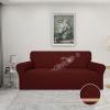 Easy-Going 100% Waterproof Chair Couch Cover, Dual Waterproof Sofa Cover, Stretch Jacquard Sofa Slipcover, Leakproof Furniture Protector for Kids, Pets, Dog and Cat (Chair, Chocolate)(Wine)