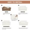 Easy-Going 100% Waterproof Chair Couch Cover, Dual Waterproof Sofa Cover, Stretch Jacquard Sofa Slipcover, Leakproof Furniture Protector for Kids, Pets, Dog and Cat (Chair, Chocolate)(Cream)