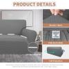 Easy-Going 100% Waterproof Chair Couch Cover, Dual Waterproof Sofa Cover, Stretch Jacquard Sofa Slipcover, Leakproof Furniture Protector for Kids, Pets, Dog and Cat (Chair, Chocolate)(Grey)