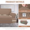 Easy-Going 100% Waterproof Chair Couch Cover, Dual Waterproof Sofa Cover, Stretch Jacquard Sofa Slipcover, Leakproof Furniture Protector for Kids, Pets, Dog and Cat (Chair, Chocolate)(Camel)