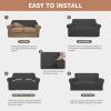 Easy-Going 100% Waterproof Chair Couch Cover, Dual Waterproof Sofa Cover, Stretch Jacquard Sofa Slipcover, Leakproof Furniture Protector for Kids, Pets, Dog and Cat (Chair, Chocolate)(Dark Gray)