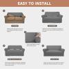 Easy-Going 100% Waterproof Chair Couch Cover, Dual Waterproof Sofa Cover, Stretch Jacquard Sofa Slipcover, Leakproof Furniture Protector for Kids, Pets, Dog and Cat (Chair, Chocolate)(Grey)