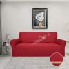 Easy-Going 100% Waterproof Chair Couch Cover, Dual Waterproof Sofa Cover, Stretch Jacquard Sofa Slipcover, Leakproof Furniture Protector for Kids, Pets, Dog and Cat (Chair, Chocolate)(Christmas Red)