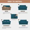 Easy-Going 100% Waterproof Chair Couch Cover, Dual Waterproof Sofa Cover, Stretch Jacquard Sofa Slipcover, Leakproof Furniture Protector for Kids, Pets, Dog and Cat (Chair, Chocolate)(Peacock Blue)