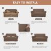 Easy-Going 100% Waterproof Chair Couch Cover, Dual Waterproof Sofa Cover, Stretch Jacquard Sofa Slipcover, Leakproof Furniture Protector for Kids, Pets, Dog and Cat (Chair, Chocolate)(Brown)