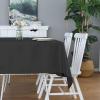 Easy-Going 6 Pack White Tablecloths 60×102 Inch for 6 Ft Rectangle Table, Washable Polyester Waterproof Stain Resistant Table Cloth, Decorative Table Cover for Kitchen, Dining Tables, Events(Black)