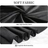 Easy-Going 6 Pack White Tablecloths 60×102 Inch for 6 Ft Rectangle Table, Washable Polyester Waterproof Stain Resistant Table Cloth, Decorative Table Cover for Kitchen, Dining Tables, Events(Black)