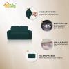 Easy-Going 8 Pieces Microfiber Stretch Sectional Recliner Sofa Slipcover Soft Fitted Fleece 3 Seats Couch Cover Washable Furniture Protector with Elasticity for Kids Pet(Recliner Sofa, Chocolate)(Deep Teal)