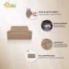 Easy-Going 8 Pieces Microfiber Stretch Sectional Recliner Sofa Slipcover Soft Fitted Fleece 3 Seats Couch Cover Washable Furniture Protector with Elasticity for Kids Pet(Recliner Sofa, Chocolate)(Camel)