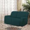 Easy-Going 8 Pieces Microfiber Stretch Sectional Recliner Sofa Slipcover Soft Fitted Fleece 3 Seats Couch Cover Washable Furniture Protector with Elasticity for Kids Pet(Recliner Sofa, Chocolate)(Deep Teal)