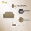 Easy-Going 8 Pieces Microfiber Stretch Sectional Recliner Sofa Slipcover Soft Fitted Fleece 3 Seats Couch Cover Washable Furniture Protector with Elasticity for Kids Pet(Recliner Sofa, Chocolate)(Tan)